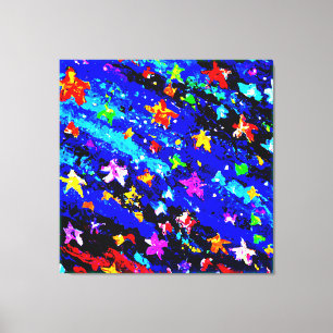 Een lichtgekleurde Starry Skies. Bestel nu Canvas Afdruk