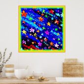 Een lichtgekleurde Starry Skies. Bestel nu Poster (Keuken)