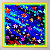 Een lichtgekleurde Starry Skies. Bestel nu Poster (Voorkant)