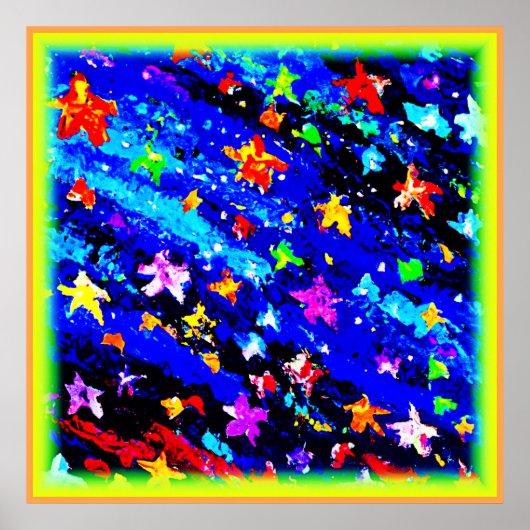 Een lichtgekleurde Starry Skies. Bestel nu Poster (Voorkant)
