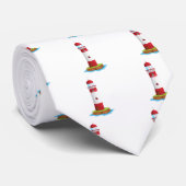 een lichthuis stropdas (Opgerold)