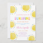 Een lichtstraal zonneschijn Baby shower Kaart (Voorkant)