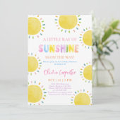 Een lichtstraal zonneschijn Baby shower Kaart (Staand voorkant)