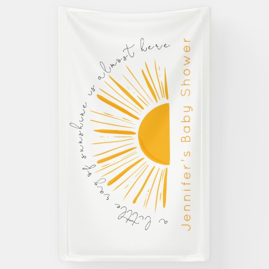 Een lichtstraal zonneschijn is hier bijna spandoek (Verticaal)