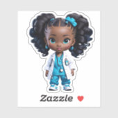 Een lid van het Artsen Team - Blauw Sticker (Vel)