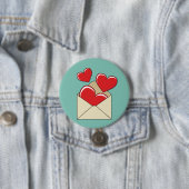 Een Liebesbrief Ronde Button 7,6 Cm (In situ)