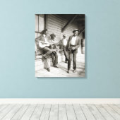 Een lied en een dans, 1908 canvas afdruk (Insitu (Houten vloer))