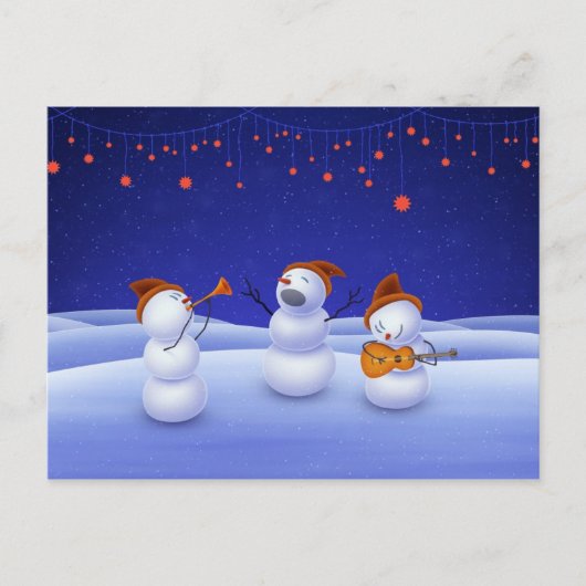 Een lied van Kerstmis Feestdagenkaart (Voorkant)