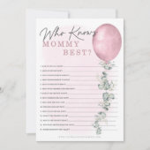 Een lief baby meisje Baby shower die mama het best Kaart (Voorkant)