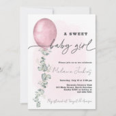 Een lief baby meisje Baby shower Kaart (Voorkant)