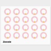 Een lief baby meisje Baby shower Stickers (Vel)