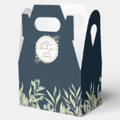 Een lief beginnend diep Zee blauw groen bruiloft Bedankdoosjes (Geopend)