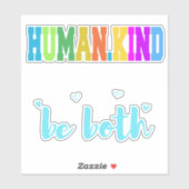 een lief en een vriendelijk mens zijn sticker (Vel)