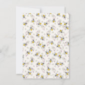 EEN LIEF HONINGJE IS ONDERWEG NAAR HET BABY SHOWER KAART (Achterkant)