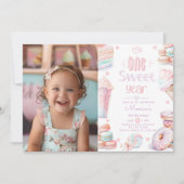 Een lief jaar 1e verjaardag foto kaart (Voorkant)