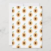 Een lief klein abrikoos baby shower kaart (Achterkant)