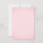 Een lief klein Baby roze strikken meisje Baby show Bedankkaart (Achterkant)