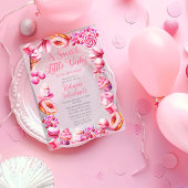 Een lief klein Baby Snoep Lijst meisje Baby shower Acryl Uitnodigingen