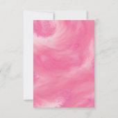 Een lief klein Baby Snoep Lijst meisje Baby shower Bedankkaart (Achterkant)