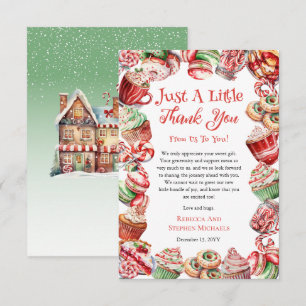 Een lief klein Baby Snoep Lijst meisje Baby shower Bedankkaart