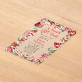 Een lief klein Baby Snoepjes Lijst Baby shower Acryl Uitnodigingen (Laagn)