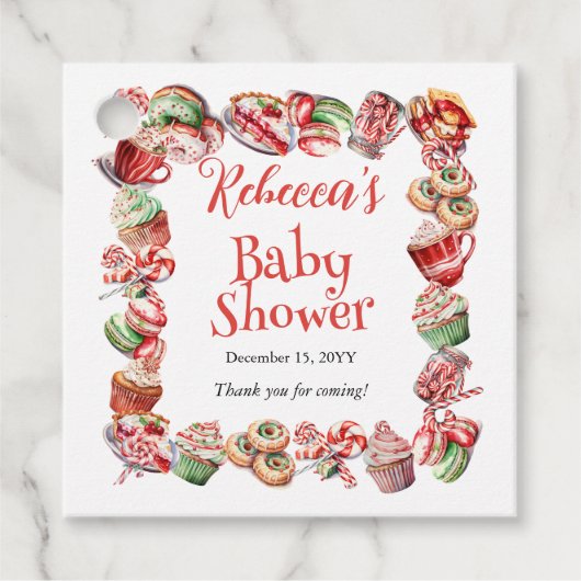 Een lief klein Baby Snoepjes Lijst Baby shower Bedankjes Labels