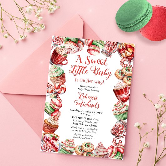 Een lief klein Baby Snoepjes Lijst Baby shower Kaart