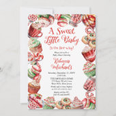 Een lief klein Baby Snoepjes Lijst Baby shower Kaart (Voorkant)