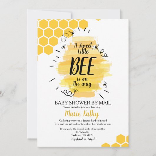 Een lief klein beetje is onderweg naar de douche p kaart (Voorkant)