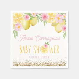 Een lief klein citroen Baby shower Servet
