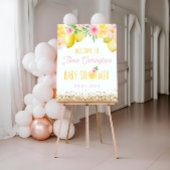 Een lief klein citroen Baby shower welkomstbord Poster