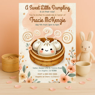 Een lief klein dumplings Baby shower Kaart