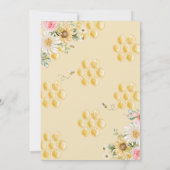 Een lief klein honing bloemenmeisje verjaardag kaart (Achterkant)
