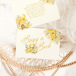 Een lief klein honingbij Baby shower breng een boe Informatiekaartje