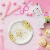 Een lief klein honingbij Baby shower Papieren Bordje (Feest)