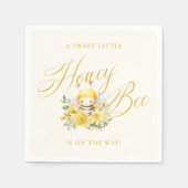 Een lief klein honingbij Baby shower Servet (Voorkant)
