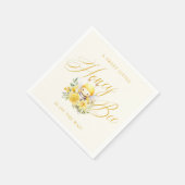 Een lief klein honingbij Baby shower Servet (Hoek)