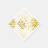 Een lief klein honingbij Baby shower Servet (Hoek)