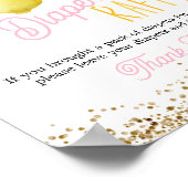 Een lief klein luiertafelteken poster (Hoek)