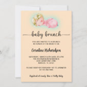 Een lief klein meisje Baby Brunch Kaart (Voorkant)