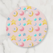 Een lief klein meisje Baby shower Bedankjes Labels (Achterkant)