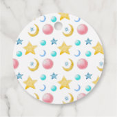 Een lief klein meisje Baby shower Bedankjes Labels (Achterkant)