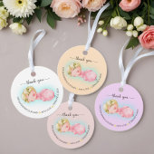 Een lief klein meisje Baby shower Bedankjes Labels
