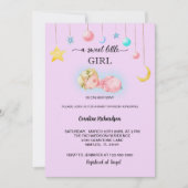 Een lief klein meisje Baby shower Kaart (Voorkant)