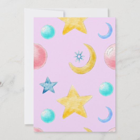 Een lief klein meisje Baby shower Kaart (Achterkant)