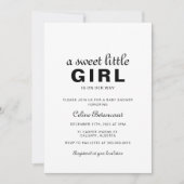 Een lief klein meisje Baby shower Kaart (Voorkant)