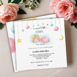 Een lief klein meisje Baby shower Kaart