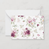 Een lief klein meisje Baby shower luier Raffle Kaa Notitiekaartje (Achterkant)