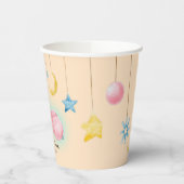 Een lief klein meisje Baby shower Paper Cups Papieren Bekers (Links)