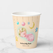 Een lief klein meisje Baby shower Paper Cups Papieren Bekers (Voorkant)